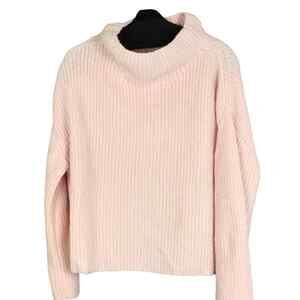 Line Womens XS Peach Mock Neck Knit Sweater Long Sleeve Pullover NWOT